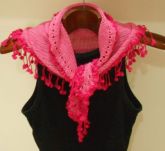 Mini xale Pink pink 50% algodão